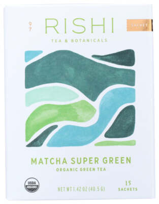 Rishi Tea And Botanicals  Organic Tea Blend Matcha Super Green  15 Bag