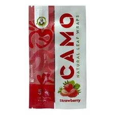 Camo Wraps Natural Leaf Strawberry Wraps (5 Sheets) - 1 Pouch