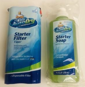 SEALED Mr Clean Auto Dry Car Wash Starter Soap 6.7 fl oz & Filter