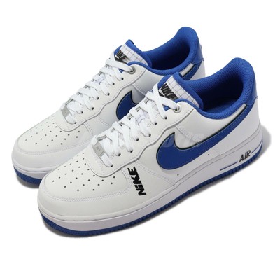Nike Air Force 1 07 LV8 AF1 White Game Royal Blue Men Casual Shoes  DC8873-100 | eBay