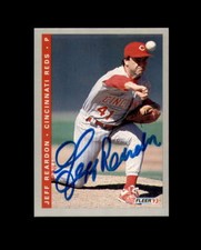 Jeff Reardon Hand Signed 1993 Fleer Cincinnati Reds Autograph