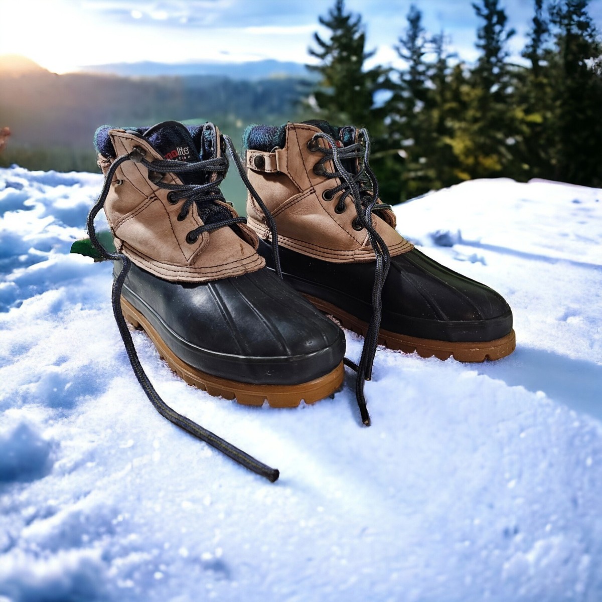 Northwest Territory Tan Leather Sherpa Lined Duck Winter Snow Boots Northwest Territory Boots Women main image 4