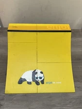 2012 Enjoi Tech Deck Panda Big Ramp Yellow Spin Master Mini Skateboarding