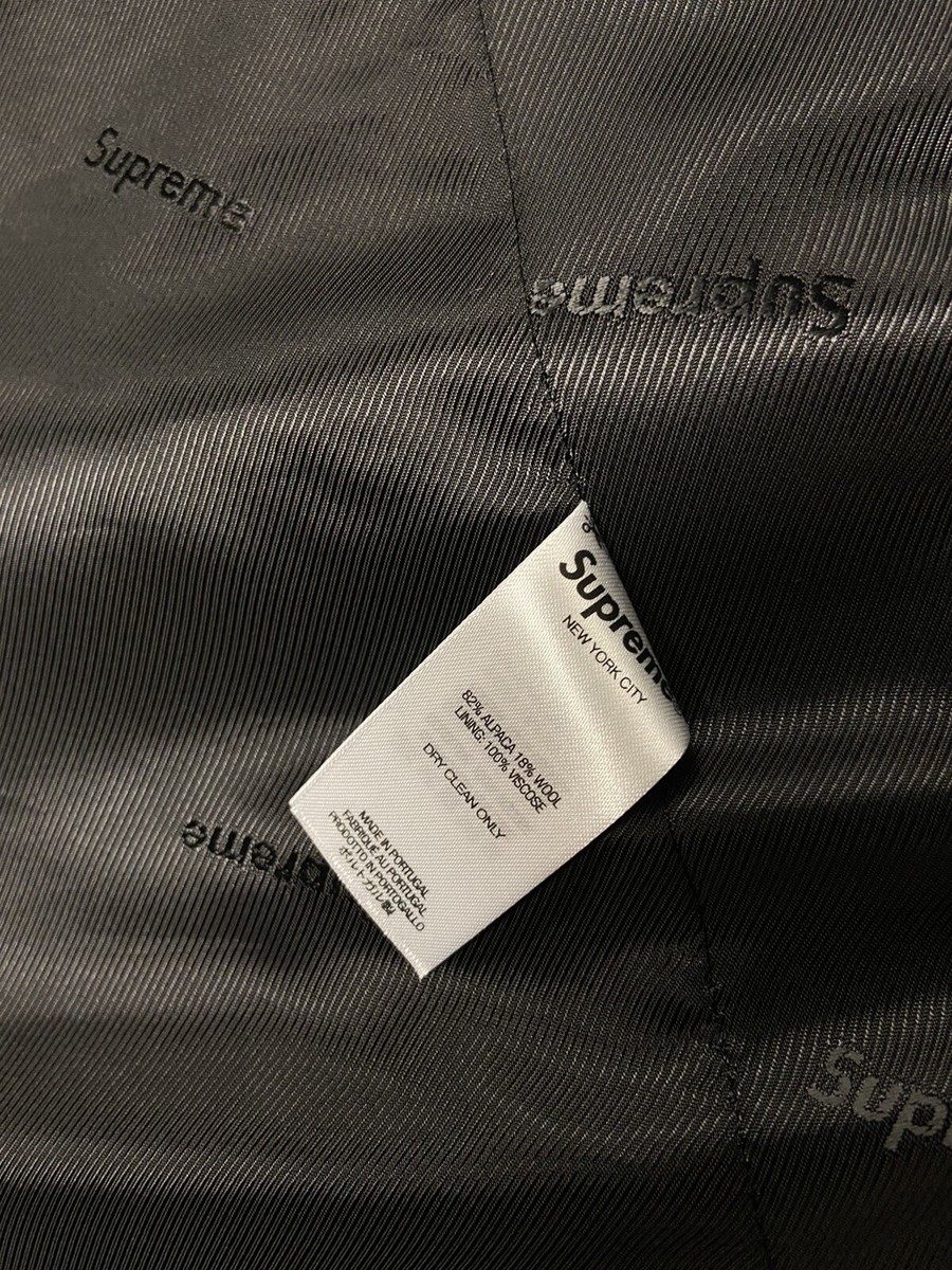 100 Authentic Supreme Loro Piana Alpaca Wool Overcoat Black 100 Authentic Supreme Loro Piana Alpaca Wool Overcoat Black