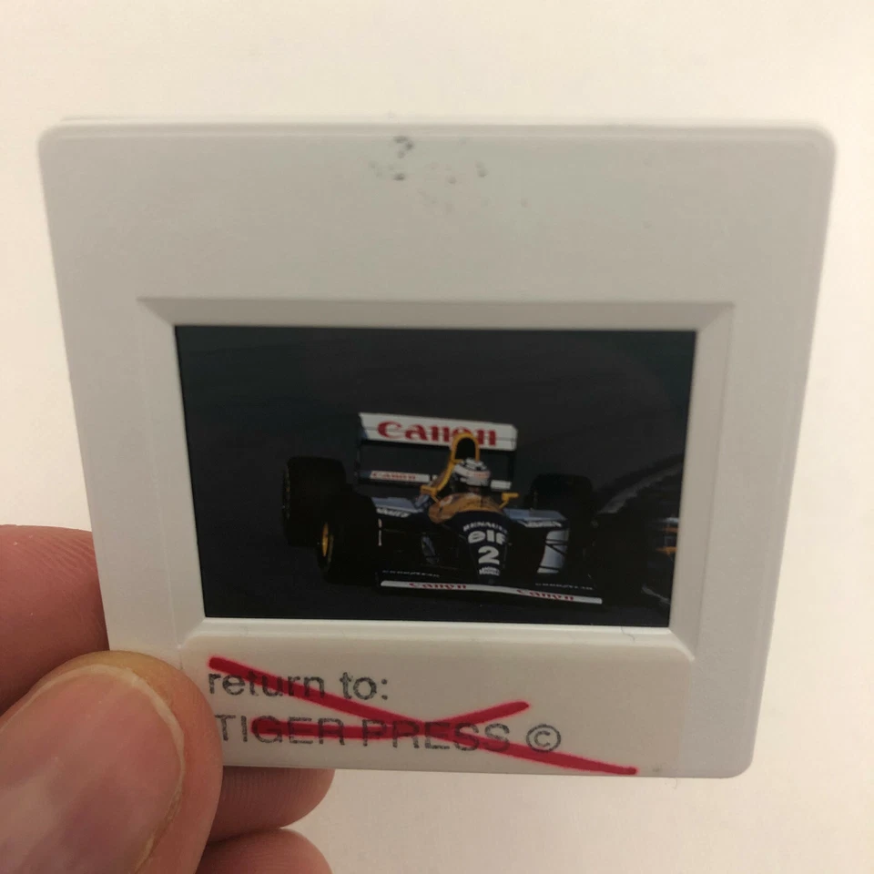 老式一级方程式F1赛车35毫米幻灯片照片阿兰·普罗斯特·威廉姆斯雷诺汽车 — 第 2/3 张图片