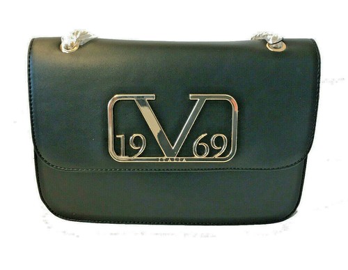 19V69 Italy by Versace Schultertasche Umhängetasche Mittel Schwarz Damen Neu - Bild 2 von 6