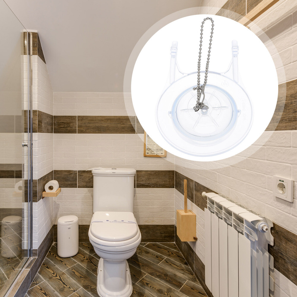 Rubber Plug Drain Valve Toilet Flush Replacement Kit Seal Flapper Parts