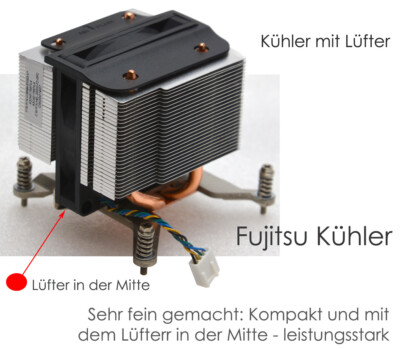 FUJITSU CPU KÜHLER HEATSINK PRIMERGY TX1320 M1 M3 A3C40175673  SOCKET 1151 #L44
