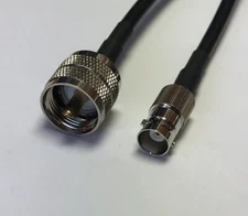 UHF Male PL259 to BNC Female RFC195 Coaxial Cable RF PICK LENGTH USA Fast Ship