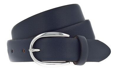Vanzetti Classics 30mm Cambered Leather Belt W90 Gürtel Accessoire Nightblue