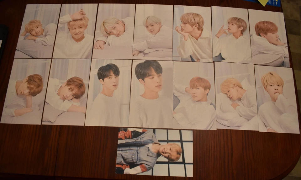 Official BTS Mediheal 14x Card Lot Plus Extra Bonus Jimin X Complete Card Set - Image 3 of 4