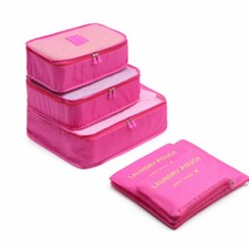 6Pcs Travel Luggage Organizer Bag Orgniser Underwear Socks Packing Cube Storage