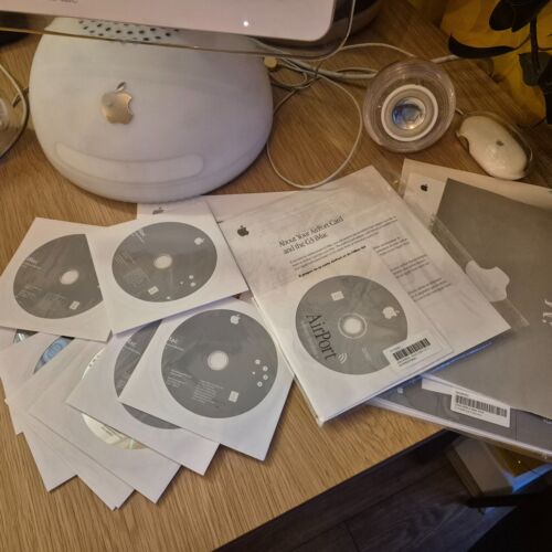 Vintage Apple iMac + accs - 15 " - 2002 - keyboard, mouse, speakers, software - Picture 6 of 10