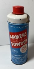 AMMENS medicated POWDER 4  oz BRISTOL-MYERS CO.  vintage Drugstore TIN
