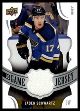 2018-19 Upper Deck UD Game Jersey Patches Jaden Schwartz St. Louis Blues #GJ-JS