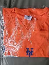 NY Mets Football Jersey Orange, Large, SGA 8/18/24 New Unopened in Factory Bag