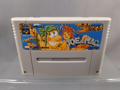 NINTENDO SUPER FAMICOM SFC JOE & MAC Japanese Version Boxed | eBay