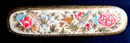     FINELY HAND MADE AND PAINTINED PERSIAN PEN BOX CASE - Picture 5 of 12
