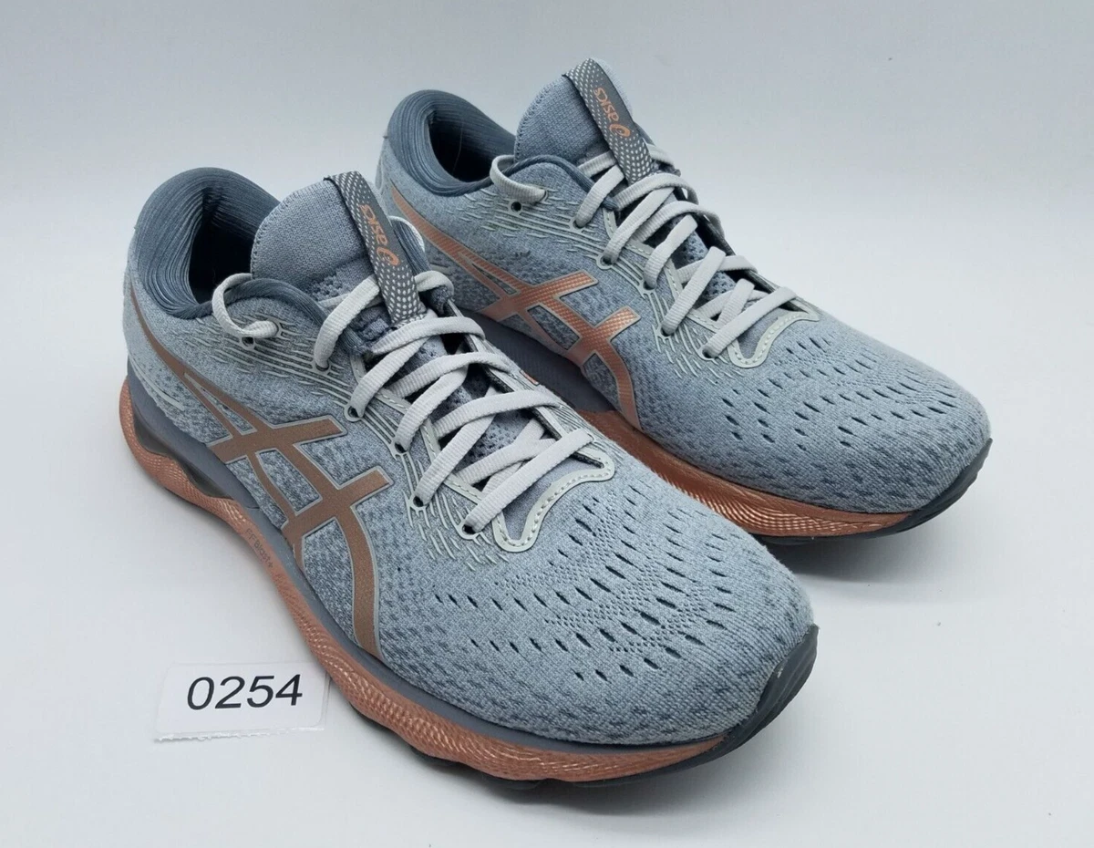 Asics Gel Nimbus 24 Women s Size 11.5 Running Shoes Gray Rose Gold