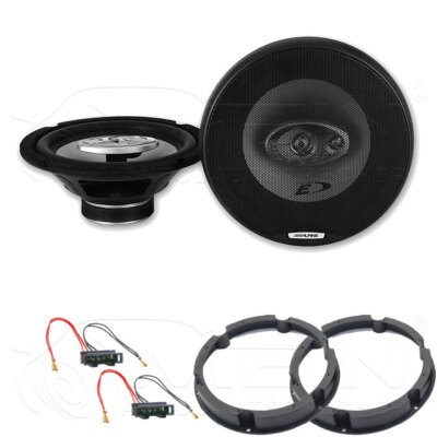 ALPINE LAUTSPRECHER für VW T5 Caravelle 2003-2009 Front 20cm 3-Wege 280W #AEBT