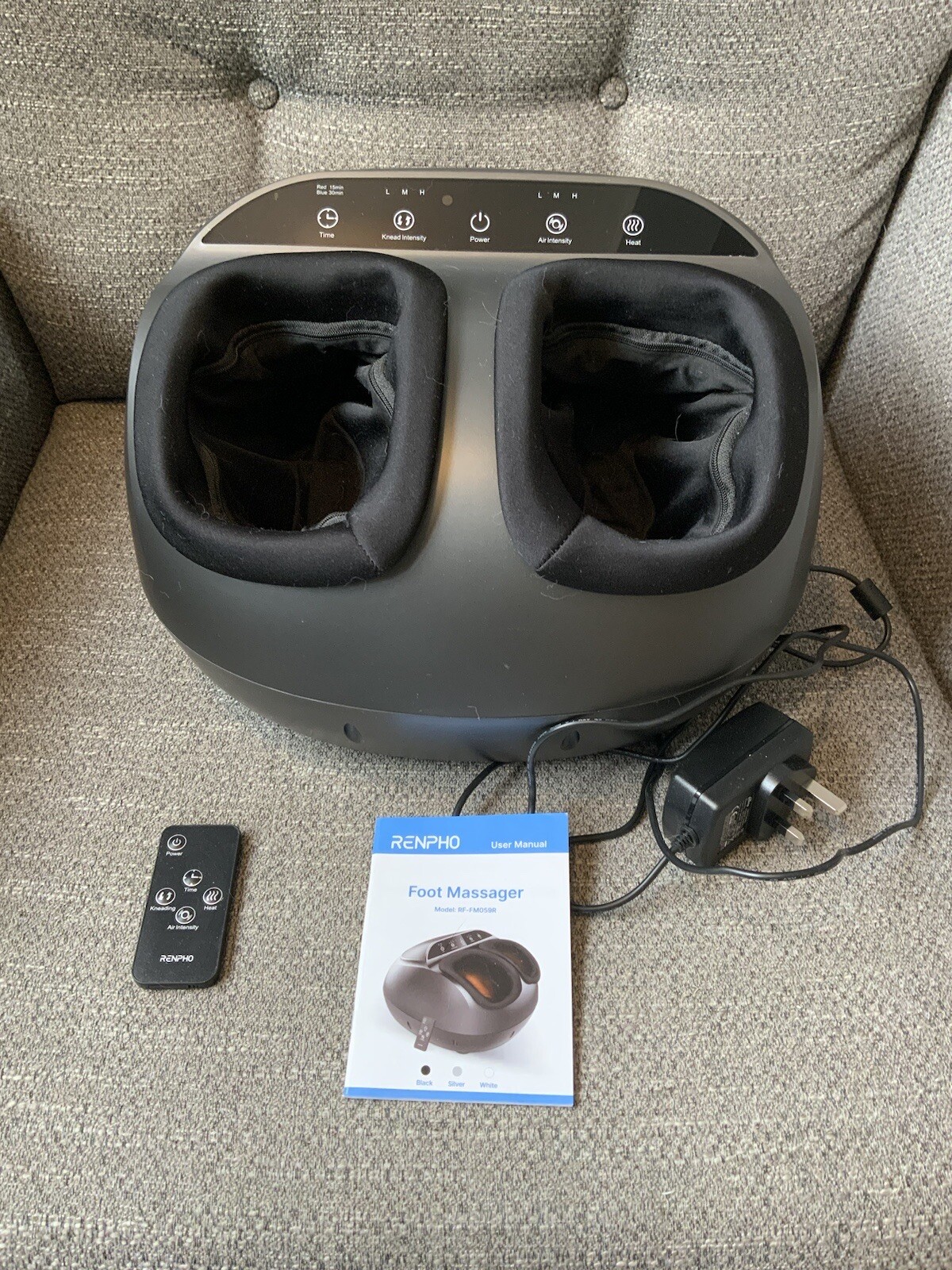 RENPHO RFFM059R Foot Massager Machine with Heat and Timer Remote