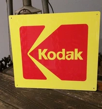 Kodak Camera 10.5 X 12 metal sign photography advertising 50008