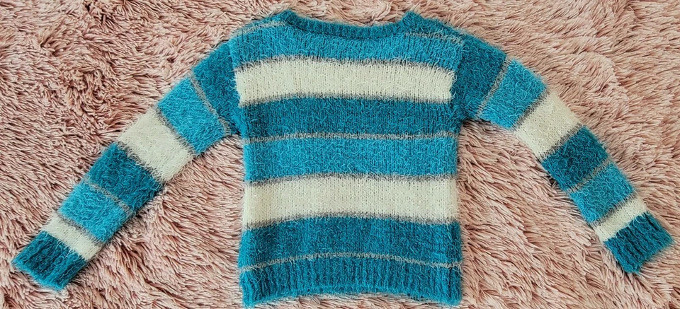 Suéter Difuso Star Ride Niñas Turquesa, Plateado y Blanco Talla M (5/6) Foto 2 de 4