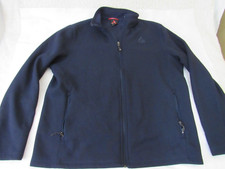Gerry Cardigan full zip Polyester Long Sleeve Sweater Men's size XL Navy Blue