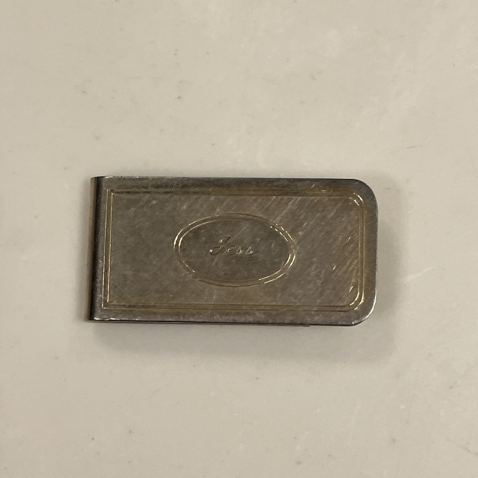Engraved Silver Tone Jess Money Clip  -image