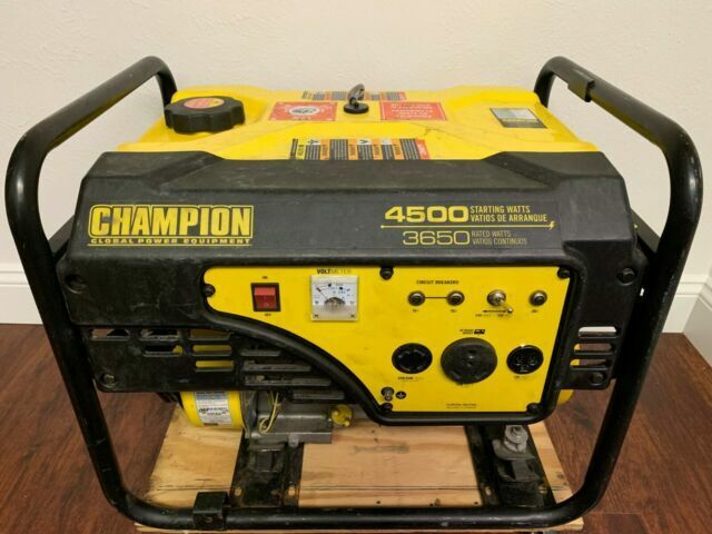 Champion Generator Portable 4500 Watt Starting, 3650 Running, Model What Type Of Oil For Champion Generator
