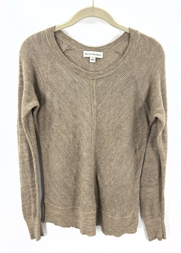 White + Warren Sweater Womens Small Alpaca Blend Soft Granola Capsule Luxury