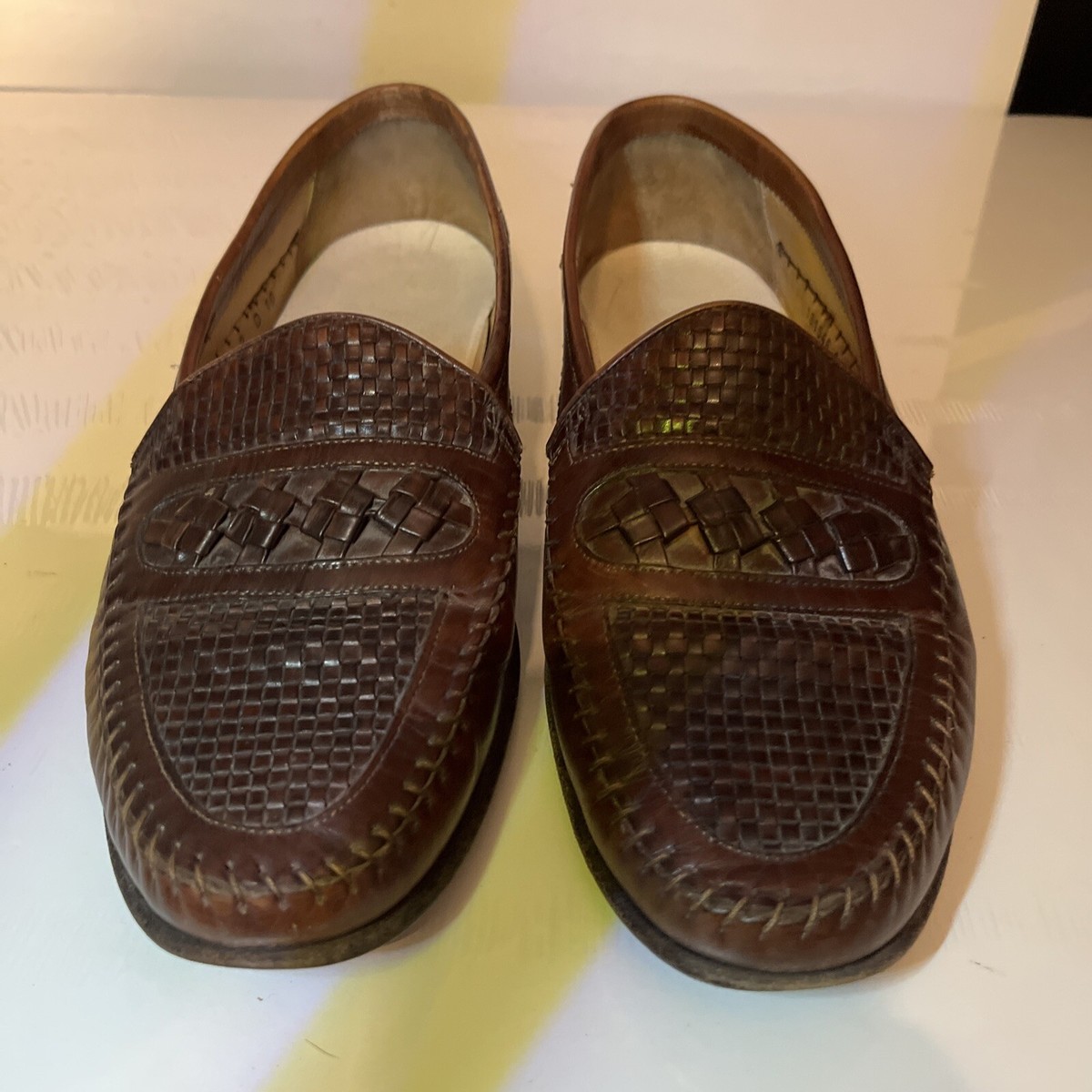 Santoni 10D Made in Italy Vero Cuoio briwn Leather Tassle 