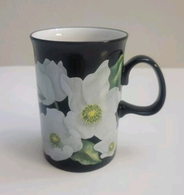 Dunoon Stoneware Christmas Rose Coffee Mug by Caroline Bessey Made in Scotland