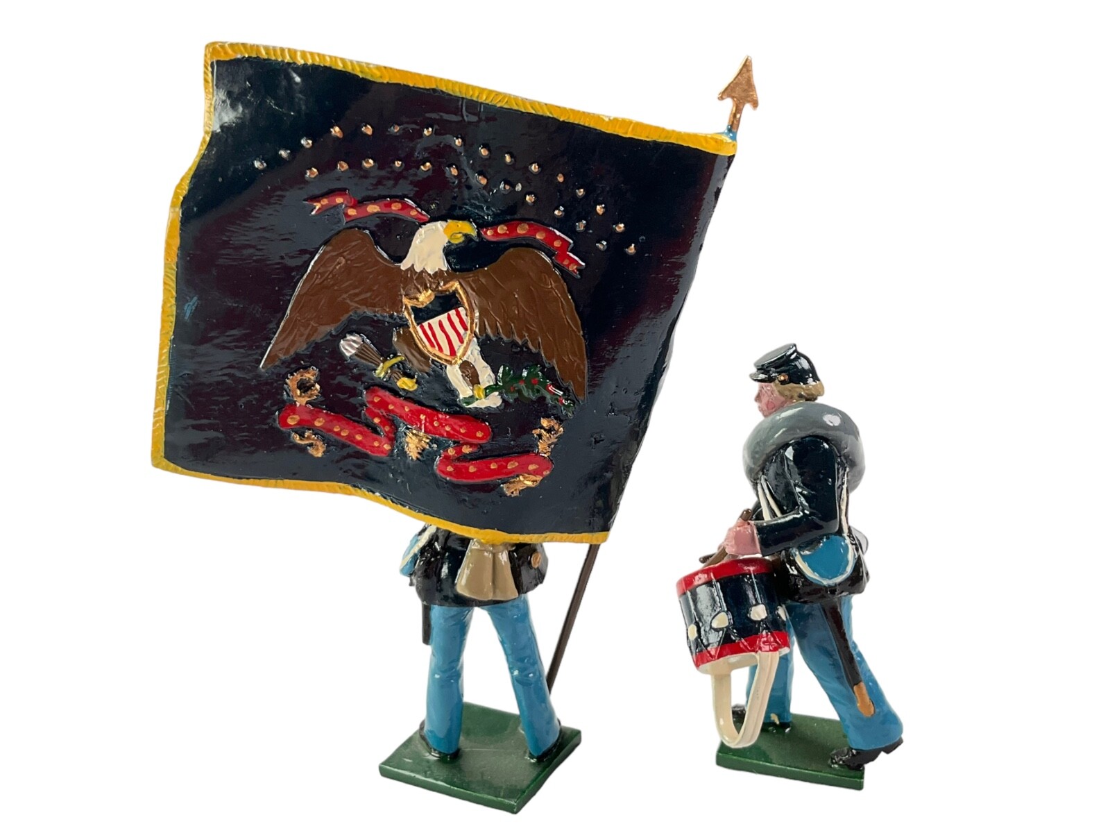 TRADITION #903 UNION INFANTRY w/Flag & Drum BOXED SET 54mm ♤