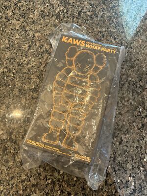 KAWS Open Edition What Party Vinyl Figure Orange (Box & Inserts Only)