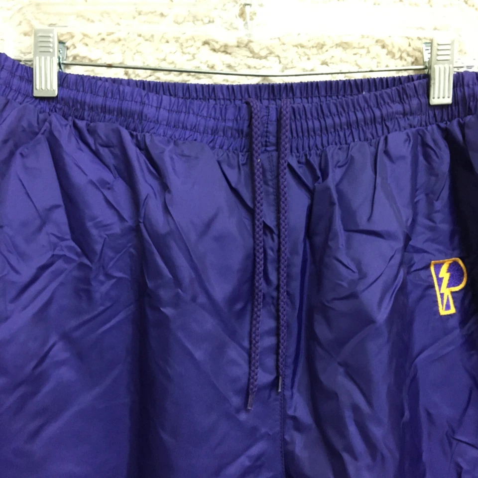 Pantalones de Jugador Profesional DE COLECCIÓN Extra Grandes Adultos Púrpura Jogger Tobillo Cremallera Forrados Hombres Años 90 Foto 3 de 4