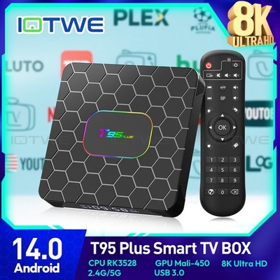 UHD Android 14.0 Smart TV BOX Dual WIFI BT5.0 32/64/128GB Netzwerk Media Player