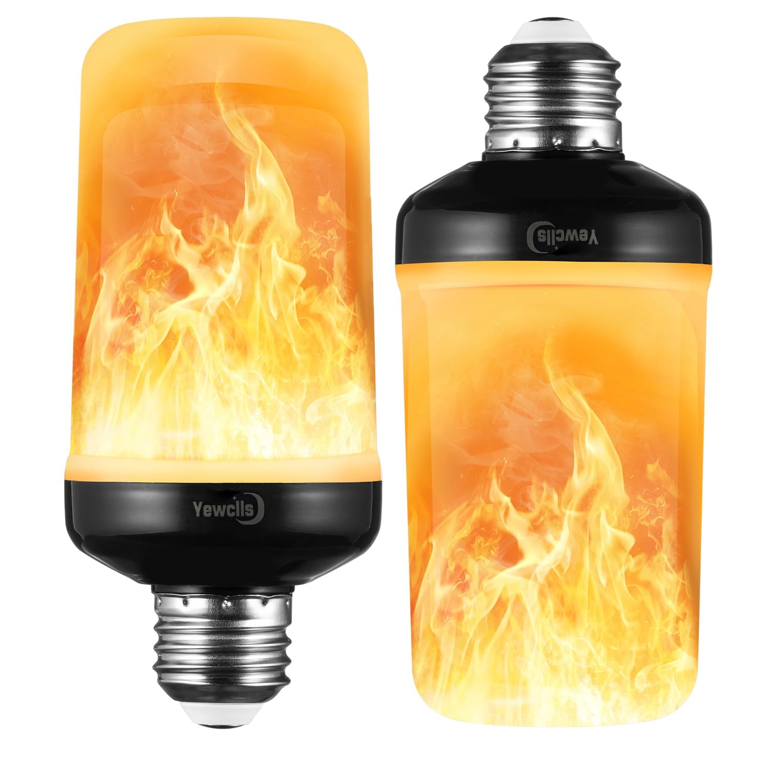 4 Modes Flickering Light Bulbs E26 Fire Bulb For Ha...