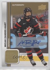 2023 Team Canada Juniors Women's WC Signatures Micah Zandee-Hart #46 Auto 18jb