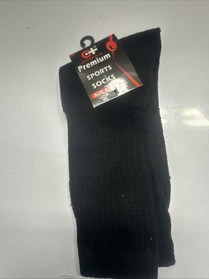 Premium Sport Socks Black  You Are Getting 9 Pair Of Premium Black Sport Socks.