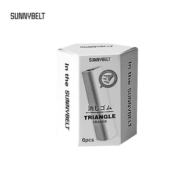 SUNNYBELT Super Clean Triangular Eraser for Students Exam Writing Wipes into Str