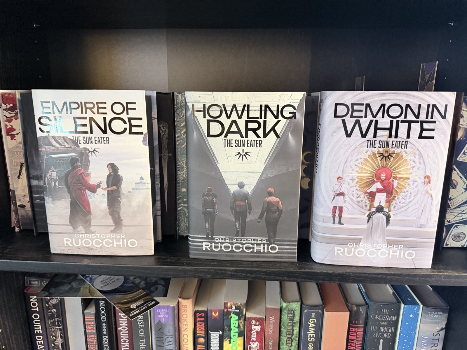 The Sun Eater 1-3 Christopher Ruocchio | SIGNED | Broken Binding | VG Unread