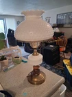 Vintage white milk glass Hobnail lamp
