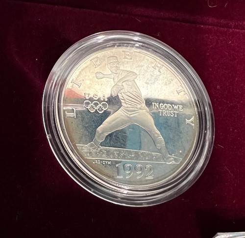 United States Mint 1992 Olympic Coins, PROOF SET, 2 COINS - Picture 4 of 8
