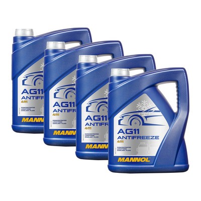 4x MANNOL Antifreeze AG11 (-40°C) Long Term 4111 5L