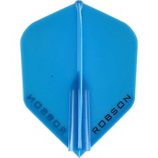 Robson Plus Dart Flights - Shape Blue