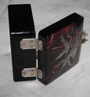 Jewelry box pre-owned, mirror inside, 4x2 1/4x3 1/4 inches, a turtle metal clasp — photo 3
