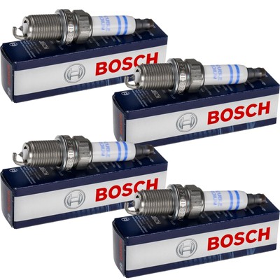 4x BOSCH Zündkerze Doppel Iridium für Mitsubishi Carisma DA_ 1.8 16V GDI