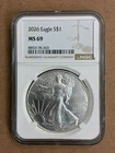 2026 $1 American Silver Eagle 1 oz  .999 NGC MS69