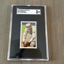 1910 T206 Ed Konetchy SGC 3 Piedmont Cigarettes St. Louis Glove Near Ground